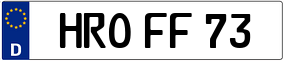 Trailer License Plate